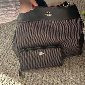 Coach tote with wallet!